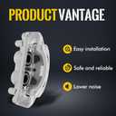 KUSATEC 18B5303 18B5302 Front Disc Brake Caliper with Bracket fit for Chevy Silverado GMC Sierra 2500/3500 HD 2011-2019; Suburban 2016-2019/3500 HD 2018-2019, Both Driver Passenger Side