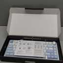 EPOMAKER x Aula F75 Gasket Mechanical Keyboard, 75% Wireless Hot Swappable Gaming Keyboard with Five-Layer Padding&Knob, BT/2.4GHz/USB-C, RGB (Sea Salt Blue, Ice Vein Switch)