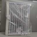 35-55" No Bottom Bar Baby Gates for Stairs, 39" Extra Tall Child Safety Gate with Auto Close Large Walk Thru Door, Hardware Mount Dog Gate Pet Gate for The House Doorways, Indoor Outdoor use (White)