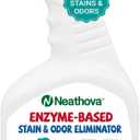 Stain & Strong Odor Eliminator, Enzyme Cleaner, Pet Odor Eliminator for Home - Carpet Stain Remover for Cats & Dog Pee - Urine Destroyer - Carpet Cleaner Spray Clear (Unscented)
