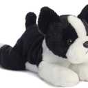 Aurora Adorable Flopsie Buster Boston Terrier Stuffed Animal - Used to Create Imaginative Play Adventures - Perfect for Birthdays, Kids and Adults, All Ages - Black 12.5 Inches