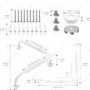 Angled Grab Bar - 16x16 Inch Stainless Steel Knurled Toilet Handles Wall Mounted Bathroom Handicap Safety Rails for Elderly Injured Balance Support, L-Shaped White Grab Bar for Shower
