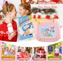 Smasiagon Toddler Toys Age 1-2 Year Old Boys Girls, Magnetic Drawing Doodle Board Pad Educational Learning Toys for 1 2 3 Year Old Boys Girls Gifts Birthday Party (Soft Pink)