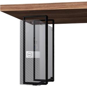 14.6"x 4" SFF PC Under Desk/Wall Mount Compatible with Dell OptiPlex SFF 9020 7060 7050 7040 5050 3050 Small Form Factor Desktop Computer with Anti Scratch Sponge (Black)