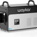 Waykar 130 Pints Energy Star Most Efficient Commercial Dehumidifier with Pump and Drain Hose for Crawl Spaces, Basements, Ducted Industrial Use, and Water Damage Unit - 5-Year Quality Coverage
