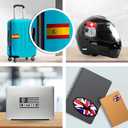 2 x Sheet of Multiple Size Canadian Flag Stickers (Canada Vinyl Decal for car Scrapbook or Laptop (2x4 inch; Qty 4: 1x2 inch; Qty 7: 0.5x1 inch)