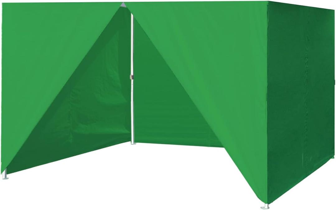 Eurmax USA Full Zippered Walls Canopy Sidewall for 8x8 Easy Pop Up Canopy Tent,4 Walls ONLY(Kelly Green)
