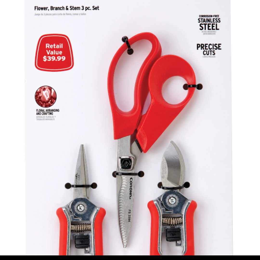 Flower, Branch & Stem 3-Pc. Set | Corona Clipper Inc.