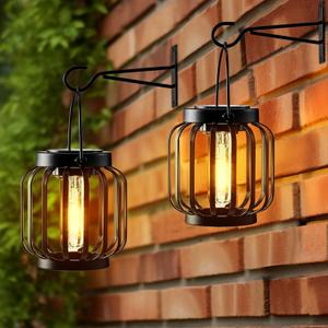 Solar Lanterns Outdoor Waterproof Hanging Lights for Outside, Solar Table Lanterns, Wall Lantern Lights for Porch, Patio, Yard, Garden and Pathway Decor