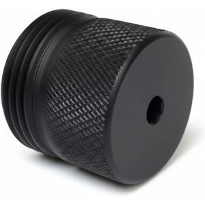 CO2 Fast Cap Adapter Compatible with BYRNA CL,Quick Release Accessories for CO2 Cylinder,Extended Grip Design,More Grip Area,No Tools Required,Black Aluminum CO2 Quick-Release Cover Adapter (1 Piece)
