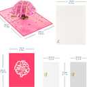 Pop Up Valentine's Day Card, Anniversary Card, Love You, for Women, Wife, Mom, Her.