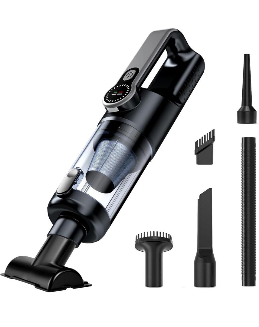 Yedop Cordless Handheld Vacuum Cleaner, 2in1 Vacuum & Blower, 36000Pa Suction Brushless Motor, Car Vacuum with LED Light, Lightweight, Portable for Car, Home, Office and Outdoor Use