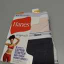Hanes Women's Originals Boxer Brief Pack, Stretch Cotton Mid-Thigh Panties, Fashion, 4-Pack Size 7/L