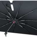 REEVAA 2025 Car Windshield Sun Shade Umbrella [2025 Upgrade Sun Protection & Keep Cool] Protect Interior, 360 Flex Handle Sun Shield Sunshade, Medium (57" x 32") for Most Car