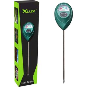 XLUX Soil Moisture Meter, Plant Water Monitor, Hygrometer Sensor for Gardening, Farming, Indoor and Outdoor Plants, No Batteries Required (26CM)