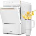 Gevi V2.0 Nugget Ice Maker Countertop 30lbs/24H, Pellet Ice Makers with Self-Cleaning & Energy-Efficient, Chewable Pebble Ice Machine for Home, White
