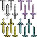 Mkork&fzsx Inflatable sword toy Weapons Sword kid Party Favors ( pack of 16 )