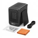 Portable Space Heater & Air Filter Combo – Electric Desktop Ceramic Heater with Power Cord & Accessories, 2-in-1 Functionality: Serves as a personal desktop heater and air filtration unit to maintain ideal comfort in small spaces