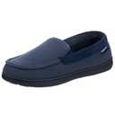 RockDove Men's Waffle Knit Memory Foam Moc Slipper with Removable Insole, Size 10 US Men, Navy