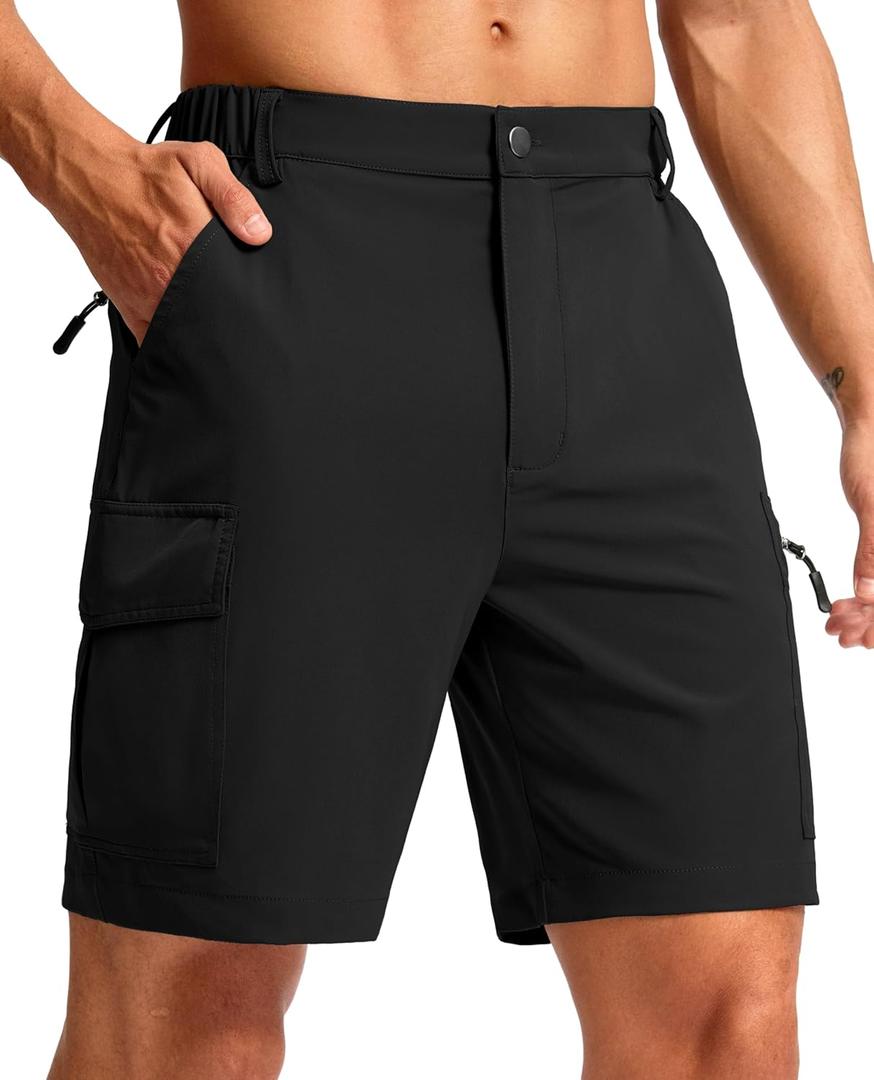 Pudolla Men's Hiking Cargo Shorts 7" Lightweight Quick Dry Casual Work Shorts for Men Summer Travel Golf with 5 Pockets (X-Large, Black) Pudolla Men's Hiking Cargo Shorts 7" Lightweight Quick Dry Casual Work Shorts for Men Summer Travel Golf with 5 Pockets (X-Large, Black)