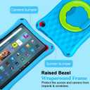 Fire HD 10 Tablet Case for Kids (13th/11th Generation, 2023/2021 Release), Rotating 360 Kickstand Lightweight Shockproof Handle Kids Case Un Fit for HTC 10 Tablet iPad Samsung LG Tablets, Blue