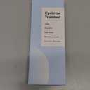 Eyebrow & Facial Hair Trimmer, Precision Detailer with Rinseable Blade, Battery Operated, Double-Sided Razor for Fine Hair, Chin & Peach Fuzz, Compact Pen Size, Safe & Gentle Touch-ups