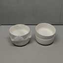 MALACASA 24 OZ Cereal Bowls, 5.8 Inch Soup Bowls Ceramic Bowl Sets of 4, Breakfast Bowls Set for Kitchen, Dishwasher Microwave Oven Safe, White, Series LUNA