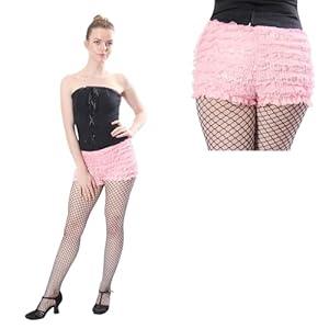 Y2K Lace Ruffle Shorts - Halloween Costume, Boy shorts, Lolita Blommers , XX-Large