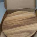 Wood Cake Stand, Acacia Cake Stand for Wedding Birthday, Wooden Serving Platter for Appetizers and Desserts (10 inch)