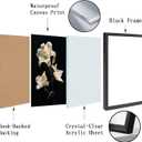 Bathroom Wall Art Prints Canvas Art Wall Decor Framed Vintage Wall Art Decor Pictures for Bathroom 8x10 Inchs Black and White Flowers Wall Art Decorations Botanical Hallway Over Bed Wall Art Decor (HD02)