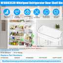 UPGRADED W10803530 Refrigerator Door Bin Compatible with Whirlpool Refrigerator Door Shelf Parts WRT311FZDW01 WRT311FZDW00 WRT311FZDM00 WRT311FZDM01 W10582649 Maytag Fridge Door Shelves,2 PACK