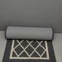 BEQHAUSE-Kitchen-Rugs-Non-Slip-Kitchen-Mats-for-Floor Machine Washable Kitchen Rugs 2 Pieces Grey Kitchen Runner Carpet with TPR Backing 20x30inch/20x48inch