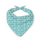 St. Patrick’s Day Lucky Dog Bandana, Cute Irish Green Pet Scarf, Pet Paw Prints Pets Accessory Bandana, Adjustable Comfortable Triangle Dog's Scarf for Small Medium Dogs