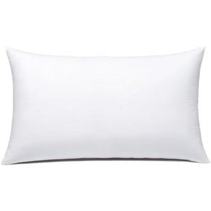 JIEITIVE Throw Pillow Inserts Hypoallergenic Premium Pillow Stuffer Rectangle Lumbar Pillow for Decorative Pillow Covers Cushion Set of 1-12 x 20 Inches