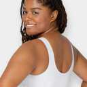 Fruit of the Loom Women's Multi-Pack Front Close Sports Bra (Size 36, Black)