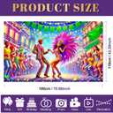 Festival Carnival Banner Mardi Gras Party Backdrop Masquerade Photoshoot Photography Background Purple New Orleans Mask Mardi Gras Party Decorations Banner Photo Booth Props (Feathered Mask#006)