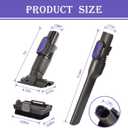 Vacuum Crevice Tool Brush Replacement Parts Compatible with Shark Pet Cordless Stick IX141 IZ162H IZ163H IZ362H IZ562H IZ140 IZ142 UZ145 Removable two-in-one Tool Brush Attachments for D-Shaped Vacuum