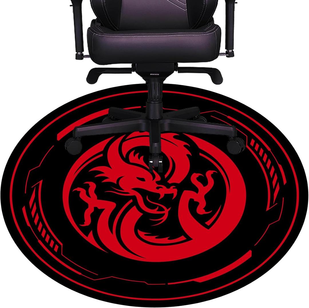 Chair Mat for Hardwood Floor Gaming Chair Mat 47 Inch Round Floor Mats for Gaming Room Home Office