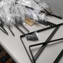 12 Pack L20 x H 12" Black Heavy Duty Shelf Brackets with Screws Metal Shelf Brackets Shelf Support Angle Brackets for Shelves L Brackets Heavy Duty Floating Shelf