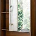 ChooChoo Bathroom Wall Mirror Cabinet, Medicine Cabinet with Single Door and Adjustable Shelf, Over The Toilet Space Saver Storage Cabinet, Walnut, 6.3"d X 21.6"w X 24.0"h
