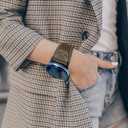 Leather Band Compatible Garmin Venu 2 45mm, Venu 3 Watch Bands, Top Genuine Leather Watch Straps Wristband for Garmin Vivoactive 4/Forerunner 570(47mm)/255/265 Men and Women (Dark Brown)