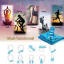 YQXCC Cooling Towel | 2 Pack 47"x12" | Ice Cool for Neck | Soft Breathable Microfiber Chilly | for Yoga, Golf, Gym, Camping, Running, Workout & More Activities (Light Blue/Light Gray)