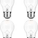 Appliance Oven Light Bulb A15 40W High Temperature 500 Degrees Resistant for Refrigerator Over Stove Microwave Range Hood Lava Lamp Replacement Bulb E26 Medium Base 120V Warm White