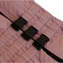 Lotus Warm Dog Coat, Double Layers, Windproof, Waterproof, Reflective, Pink, L (back 15"), Lotus Pink