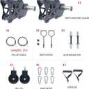 AHTAPFON Smith Machine Attachments for Cable Machine Attachments,Cable Pulley Attachments for Power Rack Attachments,Squat Rack Attachments for Cable Crossover Deep Squat LAT Pull Down