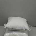 Bedding Throw Pillows Insert (Pack of 2, White) - 16 x 16 Inches Bed and Couch Pillows - Indoor Decorative Pillow