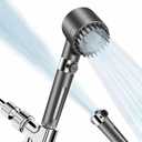 Filtered Shower Head with Handheld 3 Spray Modes High Pressure Shower Head with Filters Detachable Shower Head with 59 Hose/Bracket/Cotton Filters Power Wash for Hard Water with ON/OFF
