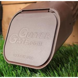 Type-A Gutter Downspout Extension (3"x4", Brown), 2 Pack