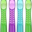 Oral-B 3D White Stain Eraser, 4 Count Soft Manual tootbrush Pack, Removes Stains, Whitens Teeth, Tongue and Cheek Cleaner