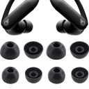 ALXCD Replacement Ear Tips Compatible with Powerbeats Pro 2 Headphone, S/M/L 3 Sizes 6 Pairs Soft Silicone Earbuds Tips, Fit for Powerbeats Pro 2 PB Pro 2, 6 Pairs Black